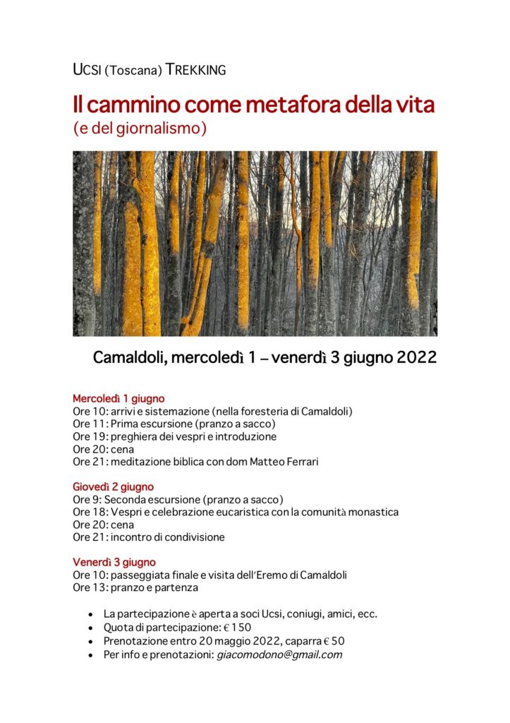 Ucsi Trekking Camaldoli 1 3 giugno 2022