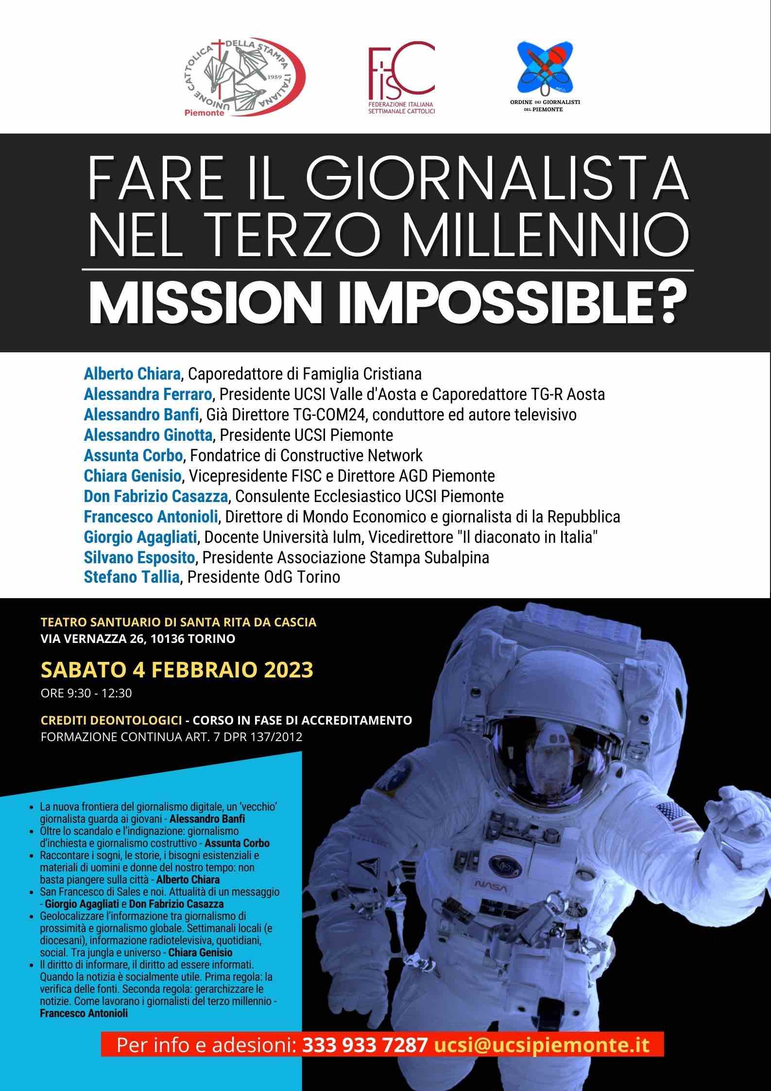 FARE IL GIORNALISTA NEL TERZO MILLENNIO