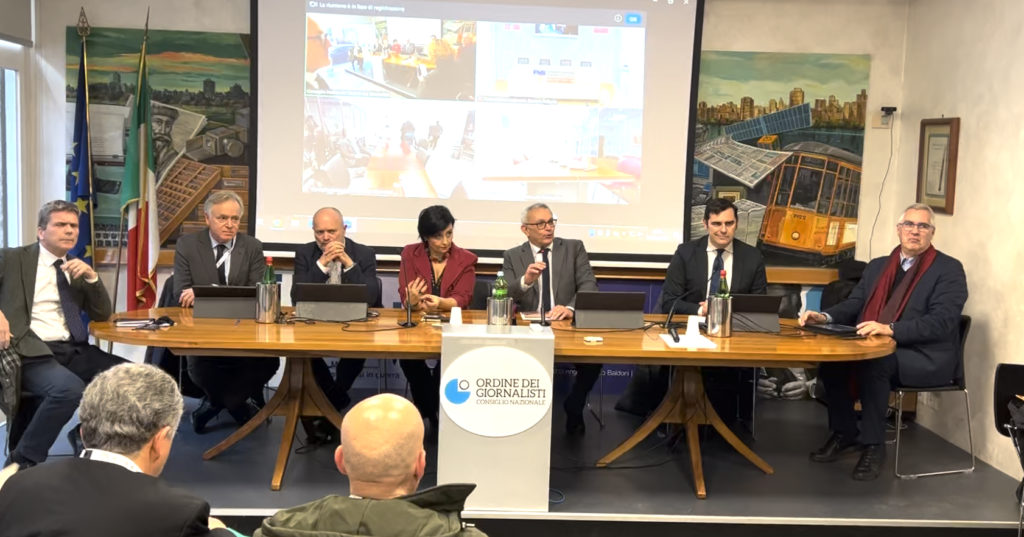 il tavolo del convegno Ucsi di Roma: era rappresentata anche la Fisc