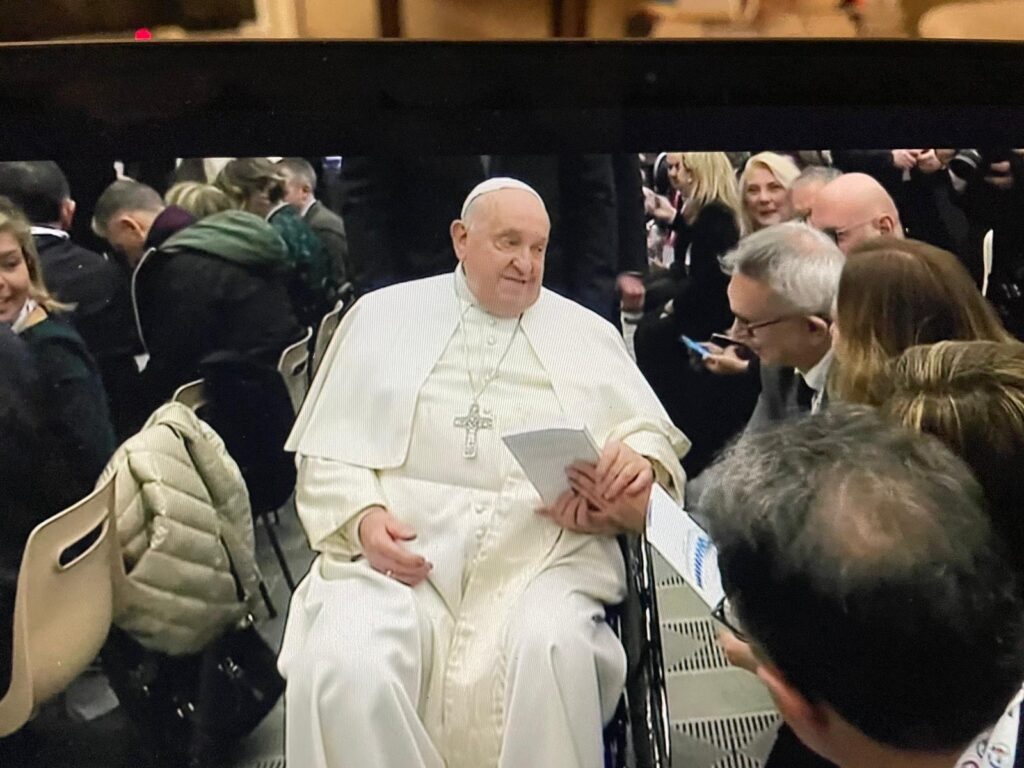 papa Francesco al giubileo dei giornalisti. In questi anni ha accompagnato anche l'Ucsi