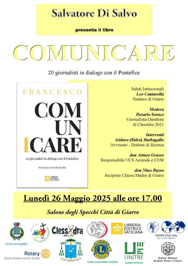 A Giarre la presentazione del libro 'Comunicare'