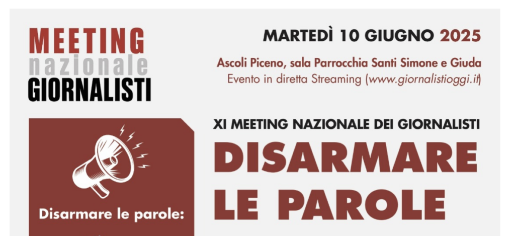 il 10 giugno il meeting nazionale dei giornalisti