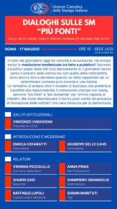 'più fonti': dialogo sulle 5 M