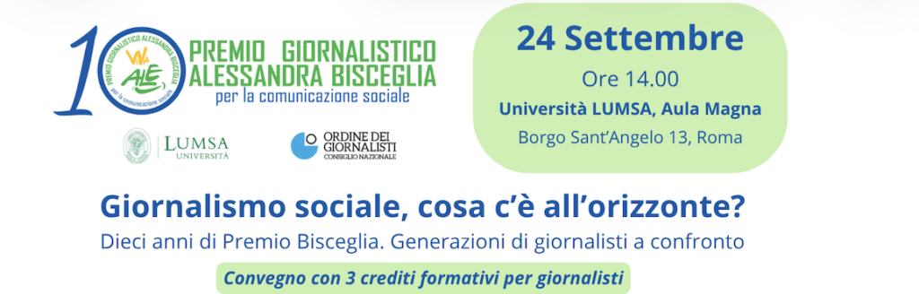 Screenshot 2026-09-19 alle 12.24.47 X edizione del Premio giornalistico Alessandra Bisceglia