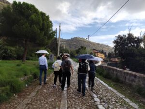 la prima “acchianata” dei giornalisti
